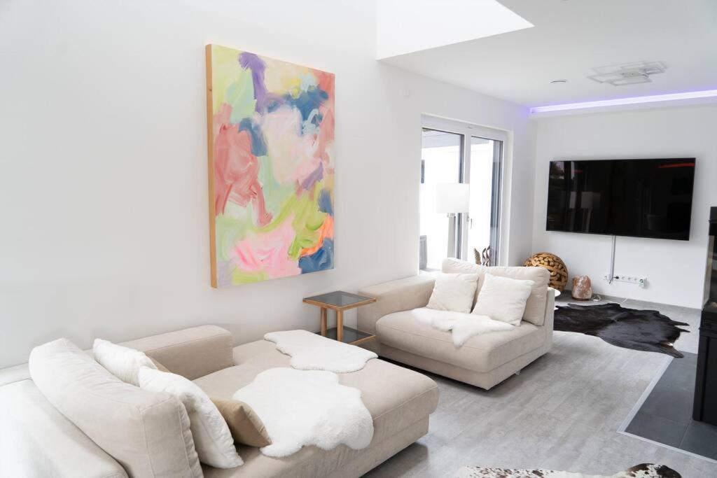 Villa Dreamy Vibes Mit Privatem Pool & Rheinblick ニーダーカッセル エクステリア 写真